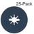 Bosch Genuine 25 pc. 4-1/2" 80 Grit X-LOCK Medium Grit Abrasive Fiber Discs - 2610053338