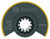 Bosch OSL312T Starlock Oscillating Multi Tool Titanium Bi-Metal Segmented Saw Blade, 3-1/2" , Black