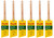 Genuine Purdy 6 Pack Nylox Dale Angular 2-1/2" Paint Brushes 144080225-6PK