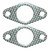 Kohler (2 Pack) 1204103-S Replacement Exhaust Manifold Gasket - 12 041 03-S-2PK