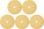 Bosch Genuine 5 pc. 120 Grit 6" Multi-Hole Hook-And-Loop Sanding Discs - 2610054746 Bosch Genuine 5 pc. 120 Grit 6" Multi-Hole Hook-And-Loop Sanding Discs - 2610054746