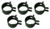 Briggs and Stratton 4171 5-Pack Of 791850 Fuel Line Clamps Replaces 95162S # 4171