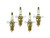 DeWalt D24000 Tile Saw (4 Pack) Replacement Brush Holder - 5140024-31-4PK