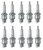 NGK 10 Pack of Genuine OEM Replacement Spark Plugs # BR6HS-10PK - view 3