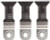 Fein (152) 1 5/8" Universal E-Cut Blades, 3 pack NEW