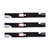 Oregon 3 Pack of Genuine OEM Replacement Mower Blades # 92-033-3PK