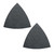 Fein 2 Pack of Oscillating Sanding Finger Sheets with Hook and Loop Attachment - 150 Grit, 20-Pack # 63717189015-2PK
