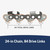 Husqvarna Genuine OEM 24" X-CUT S83G, 3/8" pitch, .050 gauge 84DL Chainsaw Chain - 529475084