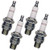 Champion 4 Pack of Genuine OEM (827S) Spark Plugs - L76V-4PK