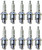 NGK 10 Pack of Genuine OEM Standard Spark Plugs - BU8H-10PK