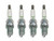 NGK 4 Pack of Genuine OEM Replacement Spark Plugs - CMR6H-4PK