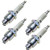 NGK 4 Pack of Genuine OEM Standard Spark Plugs - BU8H-4PK