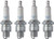 NGK 4 Pack of Genuine OEM Replacement Spark Plugs - BR6HS-4PK