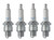 NGK 4 Pack of Genuine OEM Replacement Spark Plugs - BR6HS-4PK