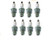 NGK 8 Pack of Genuine OEM Standard Spark Plugs - BR8ES-8PK