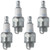 NGK 4 Pack of Genuine OEM Standard Spark Plugs - BMR4A-4PK