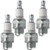 NGK 4 Pack of Genuine OEM Standard Spark Plugs - BM7A-4PK