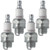 NGK 4 Pack of Genuine OEM Standard Spark Plugs - BM7A-4PK