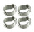 Porter Cable Air Compressor Replacement (4 Pack) Hose Clamp - CAC-1206-1-4PK