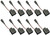 DeWalt 28402 Grinder Replacement Carbon Brush Set of 10 - 650916-01-10PK