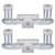 DeWalt DW411/DW412 Sander Replacement (2 Pack) Foot - 144988-02-2PK