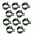 Briggs and Stratton 10 Pack Of 791850 Fuel Line Clamps Replaces 95162S # 4171-2PK