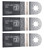 Fein 63502160010 Long Life 1-3/8-Inch E-Cut Blade (3 Pack)