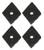 Black and Decker MS2000 Sander (4 Pack) Replacement Sanding Tip Pad - 372367-4PK