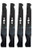 Oregon 4 Pack of Genuine OEM Replacement Mower Blades - 2105300125A-4PK