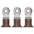Fein StarLock E-Cut Long-Life 2" x 2" Reciprocating Saw Blades 3 Pack # 63502221270
