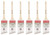 Wooster Genuine 2.5" Silver Tip Thin Angle Sash Paintbrush 6-Pack, 5224-2.5-6PK