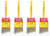 Wooster Genuine 2.5" Softip Angle Sash Paintbrush 4-Pack, Q3208-2.5-4PK