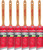 Wooster Genuine 1.5" Ultra/Pro Extra-Firm Angle Sash Paintbrush 6-Pack # 4153-1.5-6PK