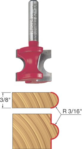 Freud Genuine 3/16" Radius Half Round Router Bit With 1/4" Shank - 82-104