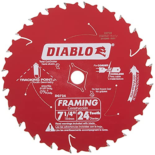 Diablo D0724X 7-1/4" x 24 Tooth Framing Saw Blade