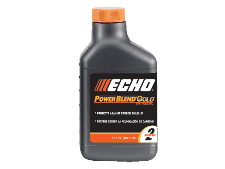 Echo PowerBlend Gold 2-Stroke Engine Oil 5.2 oz Bottle 50:1 Mix for 2 Gallons 6450002S