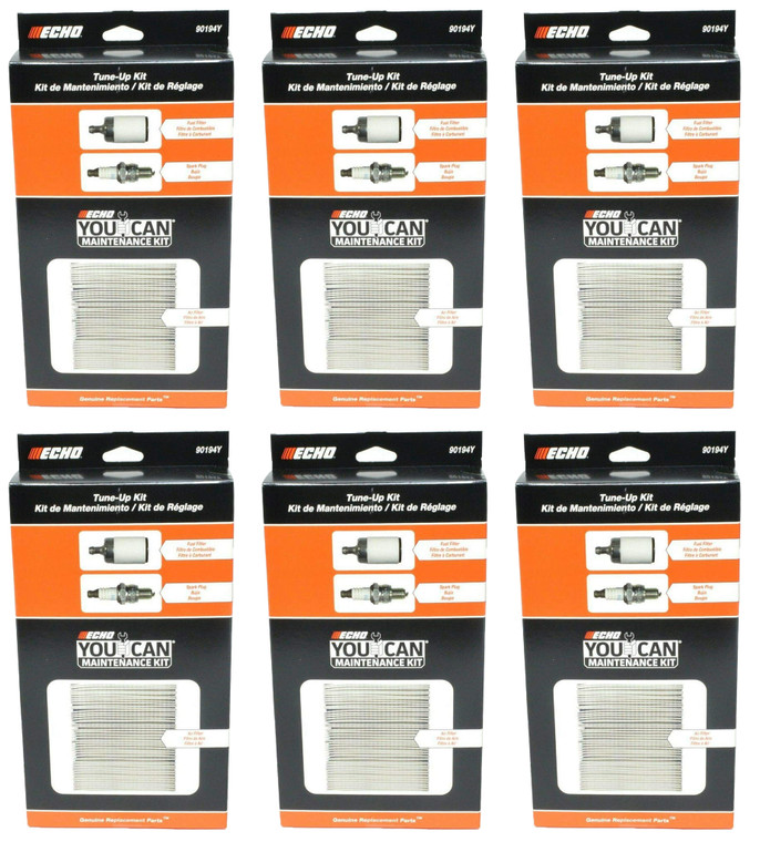 Echo 6 Pack of Genuine OEM Replacement Tune-up Kits 90194Y-6PK