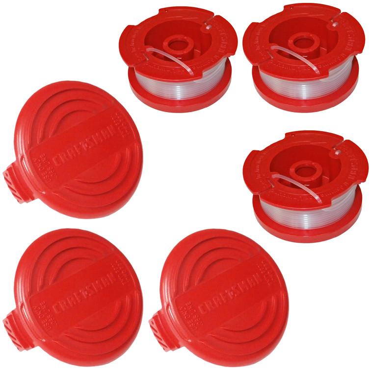 Craftsman Pack of Genuine OEM Replacement 3 Spools and 3 Caps # CMB257