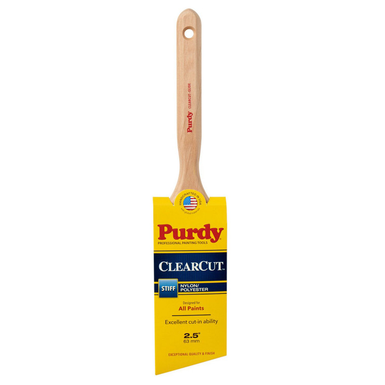 Genuine Purdy Clearcut Glide Angular 2-1/2" Paint Brush 144152125