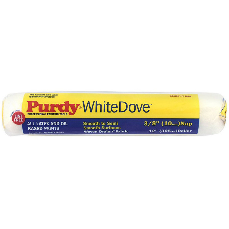 Genuine Purdy White Dove 12" x 3/8" Nap Roller Cover 140670122