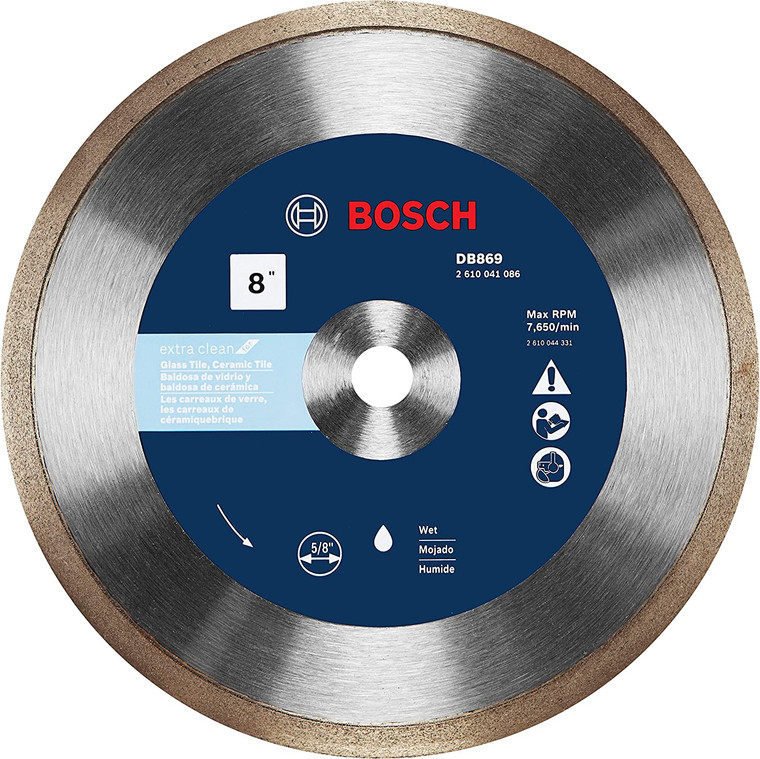 Bosch Genuine 8" Rapido Premium Continuous Rim Diamond Blade - DB869