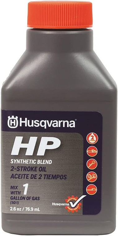 Husqvarna HP 2 Stroke Oil 2.6 oz bottle For 1 Gallon Mix - 593152601S