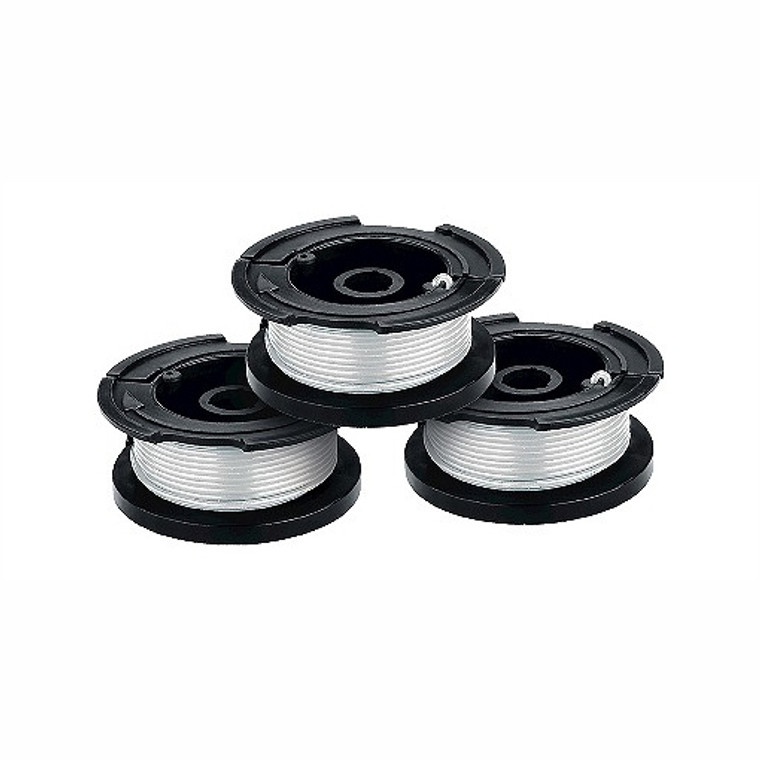 Black and Decker 3PK Replacement Single Line Automatic Feed Spools for String Trimmers - AF-100-3