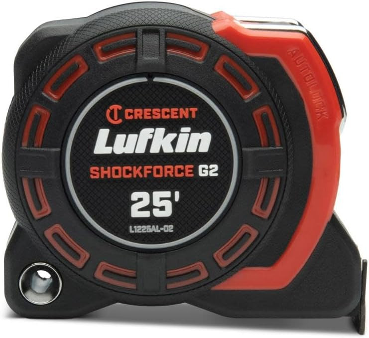 Lufkin Genuine OEM 1-1/4" x 8m/26' Shockforce G2 Auto-Lock Tape Measure - L1225ALCME-02