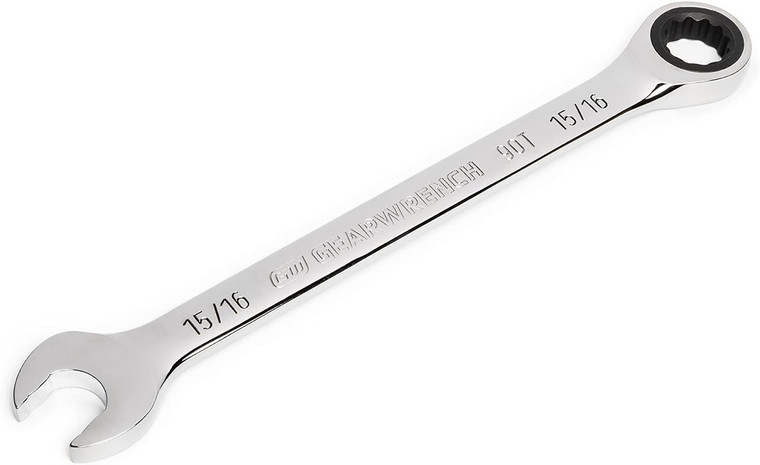 Gearwrench 15/16" 90-Tooth 12 Point Ratcheting Combination Wrench - 86952