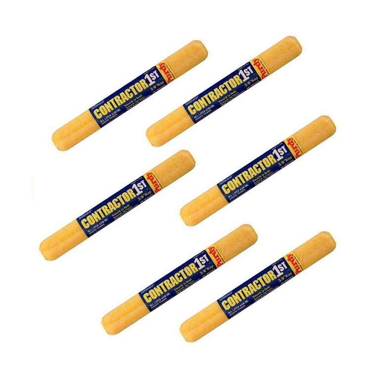 Genuine Purdy 6 Pack Contractor 1st 18" x 3/8" Nap Roller Covers 144688182-6PK