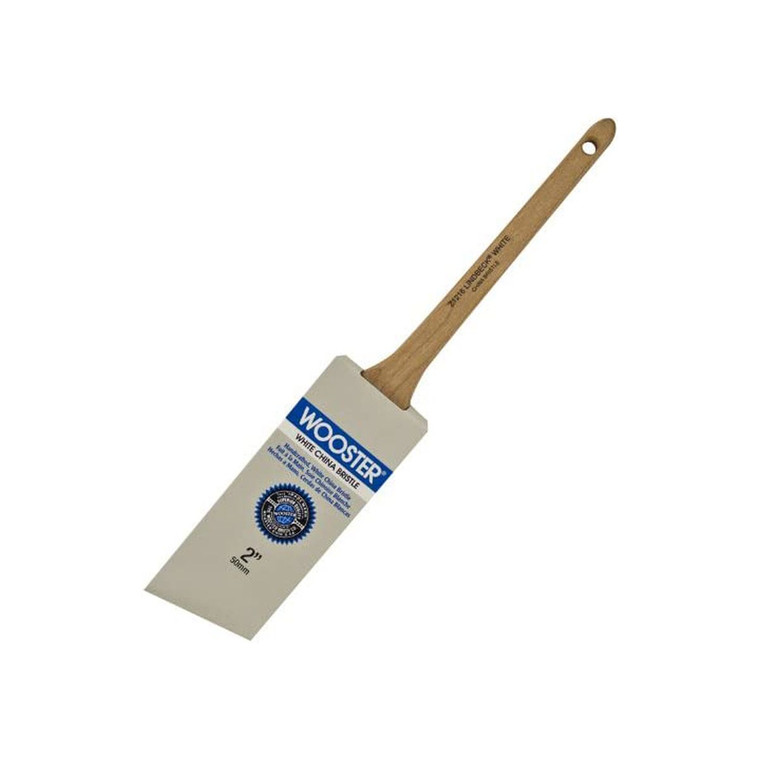 Wooster 2" Pro Classic White China Bristle Thin Angle Sash Paintbrush - Z1216-2