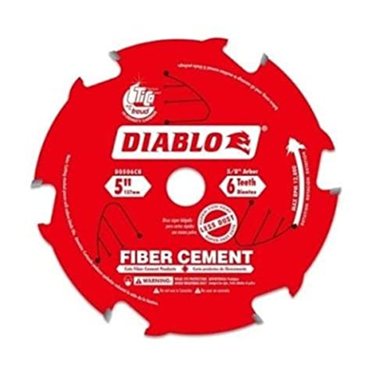 Diablo D0506CH 5" x 6 Tooth Carbide Fiber Cement HardiBlade