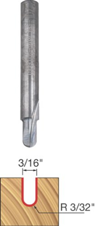 Freud Genuine 3/32" Radius Round Nose Bit 1/4" Shank # 18-102