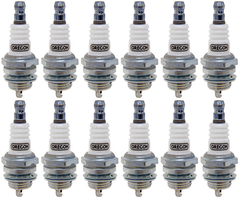 Oregon 12 Pack 77-300-1-12PK Spark Plug Bosch WS8F Champ Cj7Y NGK BPM7A